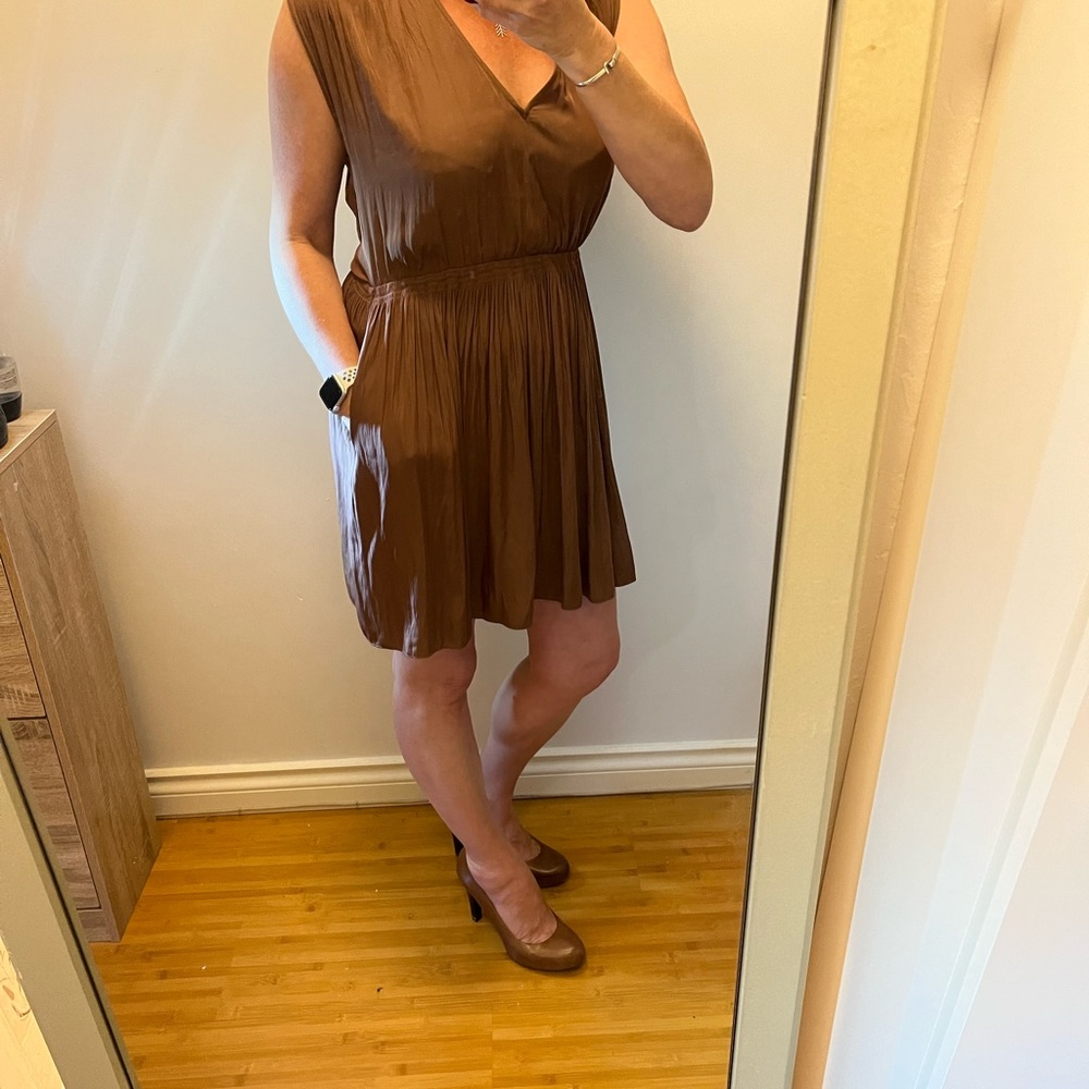 Wilfred flare dress with pockets